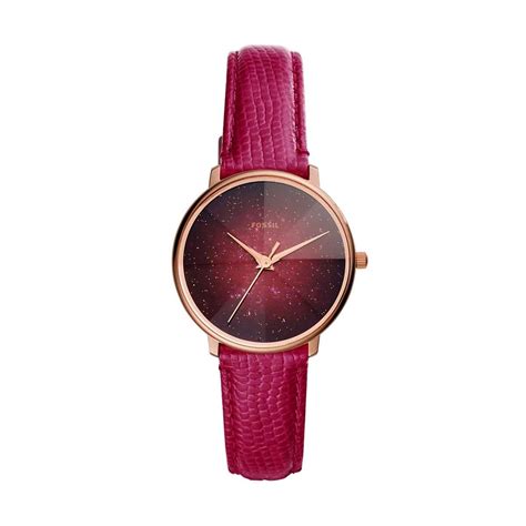 reloj fossil rojo